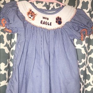 Auburn smocked dress